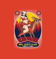 mrs santa claus vector image vector image