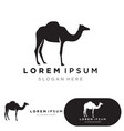 camel animal symbol logo vector image
