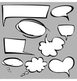 frames and bubbles collection cartoon vector image
