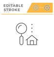 house search line icon vector image vector image