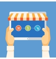 online shopping vector image
