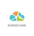 cloud technology logo vector image
