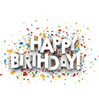 happy birthday background vector image