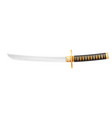 tanto dagger ninja weapon japanese warrior vector image vector image