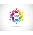 abstract logo design template vector image