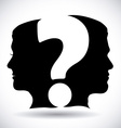 doubt design over gray background vector image