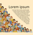 group happy people like and text vector image vector image