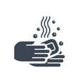 hand washing related glyph icon vector image vector image