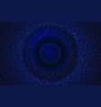 shiny circles on a blue background abstract vector image