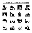 voting democracy election icon vector image