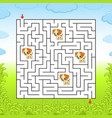 maze game for kids funny labyrinth education vector image