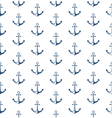 seamless sea pattern with anchor vector image