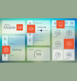 light mobile user interface vector image