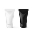 realistic cosmetics tube ads template vector image