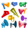 megaphone 3d style very hight voice volume speaker vector image