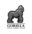 gorilla for the symbol logo labels vector image