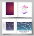 layout two covers templates for square vector image vector image