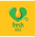 logo of fresh juice vector image
