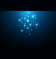 abstract circuit networking blockchain concept vector image vector image