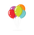 balloons bunch for birthday party flying colorful vector image vector image