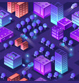 isometric violet purple vector image vector image