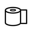toilet paper roll line icon linear style sign vector image