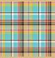 blue madras pixel texture color fabric seamless vector image