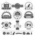 retro vintage insignias set design vector image