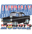 1955 american chevy vector image vector image