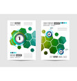 brochure template flyer design or depliant cover vector image