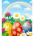 easter background vector image vector image