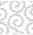 seamless pattern decorative swirls from vector image