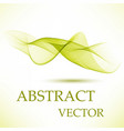 abstract smooth green flow background vector image
