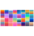 gradient color palette set for modern design vector image