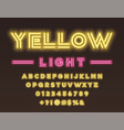 neon font vector image
