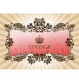 vintage glamour frame red vector image vector image