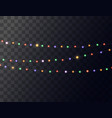 christmas lights concept vector image vector image