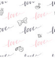 seamless pattern with hand drawn sign vector image vector image