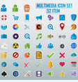 trendy line icons - multimedia vector image vector image