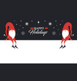 christmas greeting card vector image vector image