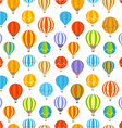 different colorful air balloons seamless vector image