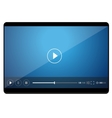 pc tablet icon with player vector image