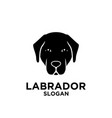 labrador retriever dog head logo icon design vector image