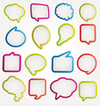speech bubbles set vector image