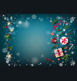 eve blue winter background vector image vector image
