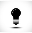 light bulb icon vector image