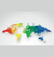 color world map vector image