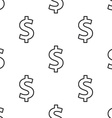 dollar seamless pattern vector image