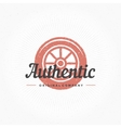 hand drawn car wheel design element in vintage vector image
