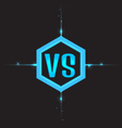 versus logo vector image
